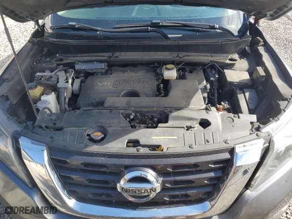 2017 Nissan Pathfinder S with VIN 5N1DR2MN2HC902549, listed as a Copart auction lot 45566675 with 124,564 mi miles and Salvage Title. Bid and sale history available at carsss.com. Image 12.