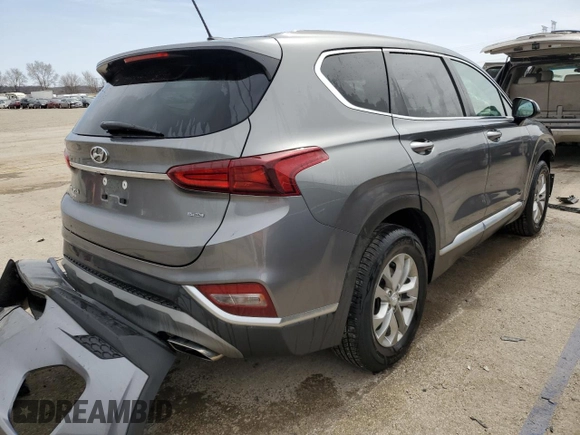 2019 Hyundai Santa Fe SE with VIN 5NMS2CAD9KH131243, listed as a Copart auction lot 49673665 with 58,079 mi miles and Salvage Title. Bid and sale history available at DreamBid. Image 3.