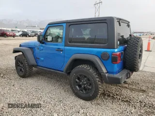 2021 Jeep Wrangler Sport S with VIN 1C4GJXAG2MW819658, listed as a Copart auction lot 43348205 with 27,169 mi miles and Salvage Title. Bid and sale history available at DreamBid. Image 2.