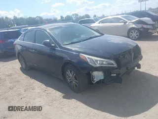 2017 Hyundai Sonata 2.4L with VIN 5NPE24AF5HH527850, listed as a IAAI auction lot 40394459 with 142,853 mi miles and . Bid and sale history available at carsss.com. Image 1.