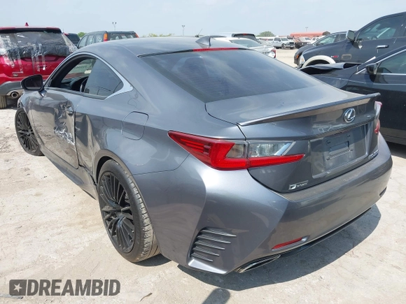 2016 Lexus RC 350 F Sport with VIN JTHHE5BC0G5014047, listed as a IAAI auction lot 42066120 with 112,998 mi miles and . Bid and sale history available at DreamBid. Image 3.