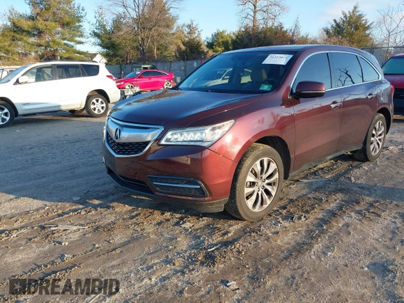 2015 Acura MDX Technology with VIN 5FRYD3H4XFB001083, listed as a IAAI auction lot 41213071 with 136,659 mi miles and . Bid and sale history available at DreamBid. Image 17.