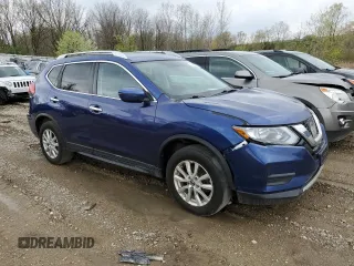 2017 Nissan Rogue SV with VIN KNMAT2MV5HP584962, listed as a Copart auction lot 54018135 with 161,143 mi miles and Clean Title. Bid and sale history available at carsss.com. Image 4.