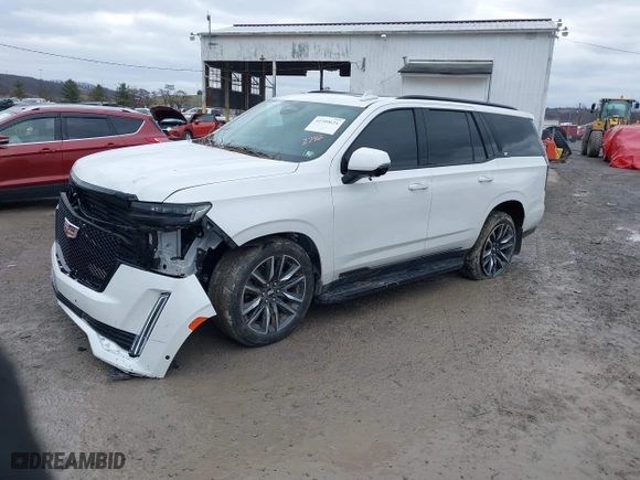 2023 Cadillac Escalade 4WD Sport with VIN 1GYS4EKL8PR373742, listed as a IAAI auction lot 41109624 with 15,776 mi miles. Bid and sale history available at carsss.com. Image 2.