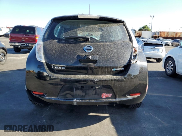 2015 Nissan LEAF SV with VIN 1N4AZ0CP8FC306783, listed as a Copart auction lot 64526223 with 83,572 mi miles. Bid and sale history available at carsss.com. Image 6.