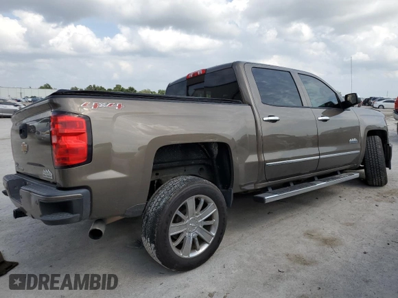 2014 Chevrolet Silverado 1500 High Country with VIN 3GCUKTEC6EG438556, listed as a Copart auction lot 54818993 with 91,398 mi miles and Salvage Title. Bid and sale history available at DreamBid. Image 3.