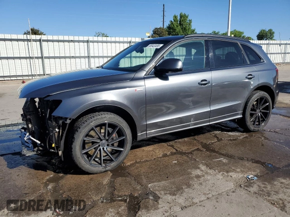 2016 Audi SQ5 Premium Plus with VIN WA1CCAFP1GA038009, listed as a Copart auction lot 56943495 with 98,072 mi miles and Salvage title. Bid and sale history available at DreamBid. Image 1.