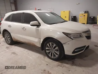 2014 Acura MDX Tech Pkg with VIN 5FRYD4H43EB042952, listed as a IAAI auction lot 41394833 with 85,329 mi miles. Bid and sale history available at carsss.com. Image 1.