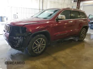 2017 Jeep Grand Cherokee Limited with VIN 1C4RJEBG5HC925749, listed as a Copart auction lot 58122755 with 185,595 mi miles and Salvage title. Bid and sale history available at DreamBid. Image 1.