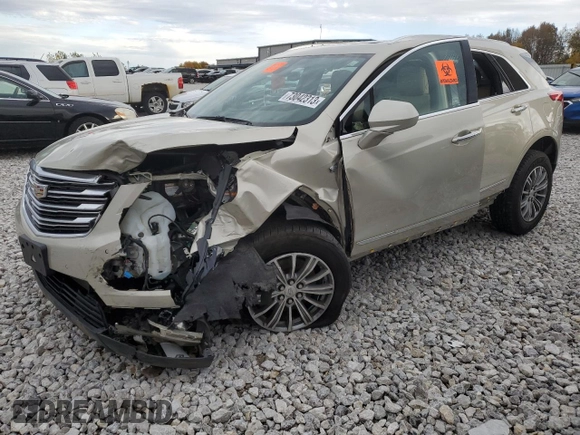 2017 Cadillac XT5 Luxury AWD with VIN 1GYKNDRS2HZ176927, listed as a Copart auction lot 73042313 with Not Provided miles and Salvage Title. Bid and sale history available at carsss.com. Image 1.