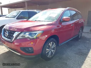 2017 Nissan Pathfinder S with VIN 5N1DR2MM6HC624052, listed as a IAAI auction lot 41885967 with 76616 miles. Bid and sale history available at carsss.com. Image 17.