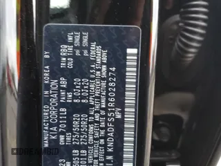 2024 Kia EV9 Land with VIN KNDADFS51R6028274, listed as a Copart auction lot 81749824 with 5,066 mi miles and Salvage Title. Bid and sale history available at carsss.com. Image 13.