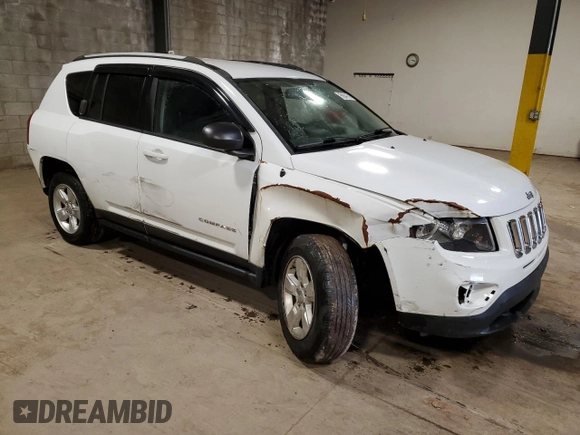 2016 Jeep Compass Sport with VIN 1C4NJCBA2GD815622, listed as a Copart auction lot 51319585 with 66,620 mi miles and Clean Title. Bid and sale history available at DreamBid. Image 4.