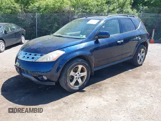 2003 Nissan Murano SL with VIN JN8AZ08W63W234605, listed as a IAAI auction lot 42147336 with Not Provided miles and . Bid and sale history available at DreamBid. Image 2.