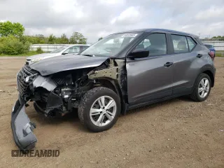 2021 Nissan Kicks S with VIN 3N1CP5BV8ML564330, listed as a Copart auction lot 58853865 with 24,003 mi miles and Salvage title. Bid and sale history available at DreamBid. Image 1.