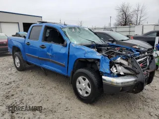 2008 GMC Canyon SLE2 with VIN 1GTDT43E788182588, listed as a Copart auction lot 81115463 with 0 mi miles and Non Repairable. Bid and sale history available at carsss.com. Image 4.