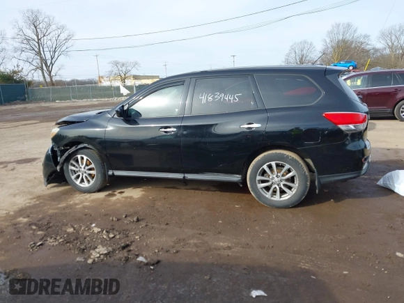 2013 Nissan Pathfinder SL with VIN 5N1AR2MN9DC685157, listed as a IAAI auction lot 41839445 with 150,474 mi miles. Bid and sale history available at carsss.com. Image 14.