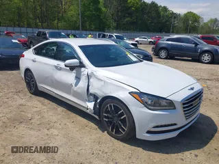 2017 Genesis G80 3.8L with VIN KMHGN4JE4HU169181, listed as a IAAI auction lot 41991011 with 78,470 mi miles. Bid and sale history available at carsss.com. Image 6.