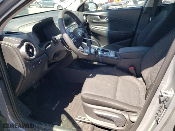 2022 Hyundai Kona Electric SEL with VIN KM8K23AG6NU142994, listed as a Copart auction lot 54050554 with 49,756 mi miles and Salvage Title. Bid and sale history available at carsss.com. Image 7.