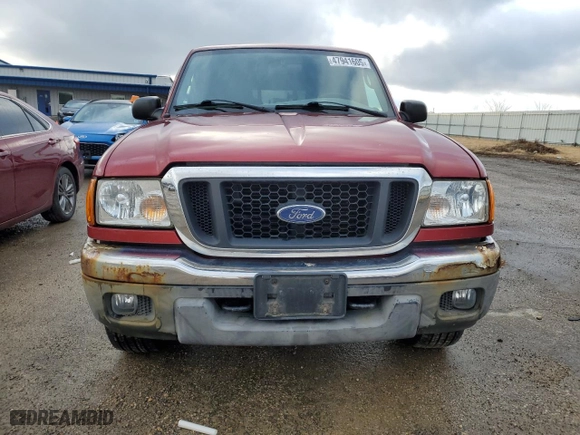 2005 Ford Ranger XL with VIN 1FTYR15E15PA53758, listed as a Copart auction lot 47941605 with 0 mi miles and Clean Title. Bid and sale history available at carsss.com. Image 5.