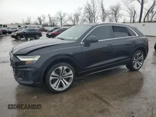 2019 Audi Q8 Prestige z VIN WA1CVBF17KD033495, wystawiony jako Copart lot #43516605 z przebiegiem 61 202 mil mil oraz Szkoda całkowita • Salvage title. Historia ofert i sprzedaży dostępna na DreamBid. Obrazek 1.