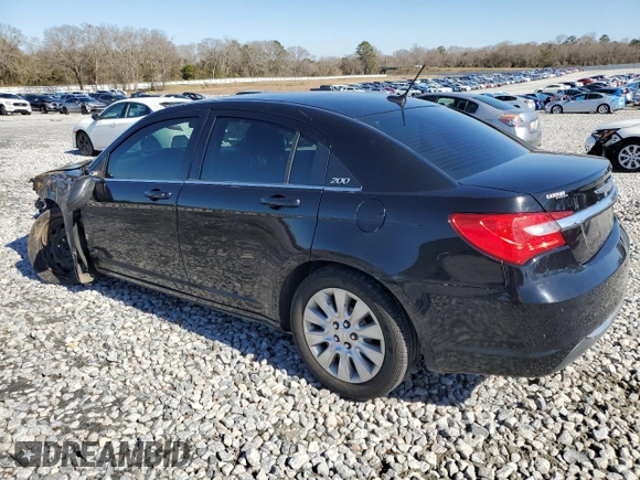 2014 Chrysler 200 LX with VIN 1C3CCBAB2EN206063, listed as a Copart auction lot 43357875 with 139,951 mi miles and Salvage Title. Bid and sale history available at DreamBid. Image 2.