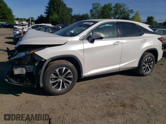 2022 Lexus RX 350 with VIN 2T2AZMDA3NC327358, listed as a Copart auction lot 57638665 with 73,659 mi miles and Salvage title. Bid and sale history available at DreamBid. Image 1.