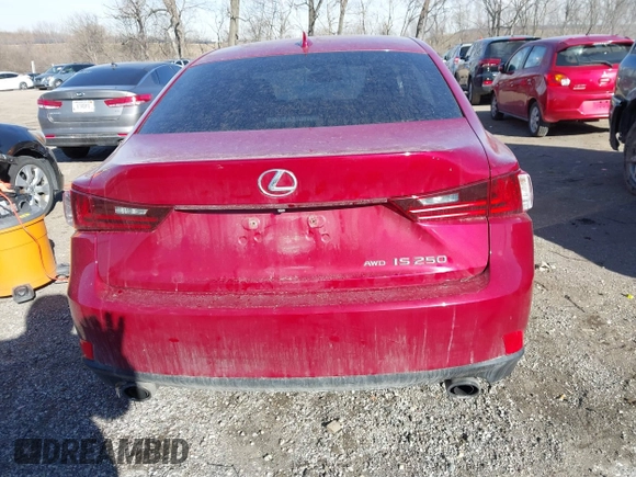 2014 Lexus IS 250 with VIN JTHCF1D22E5014925, listed as a IAAI auction lot 41580633 with 118,800 mi miles. Bid and sale history available at carsss.com. Image 17.