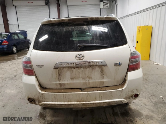 2010 Toyota Highlander Hybrid Limited w/3rd Row with VIN JTEJW3EH8A2041111, listed as a Copart auction lot 47723195 with 231,080 mi miles and Salvage Title. Bid and sale history available at carsss.com. Image 6.