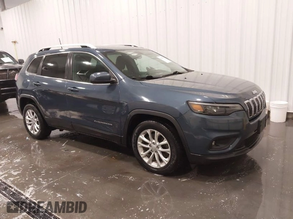 2019 Jeep Cherokee Latitude with VIN 1C4PJLCB0KD434554, listed as a IAAI auction lot 41615783 with 73,014 mi miles. Bid and sale history available at carsss.com. Image 1.