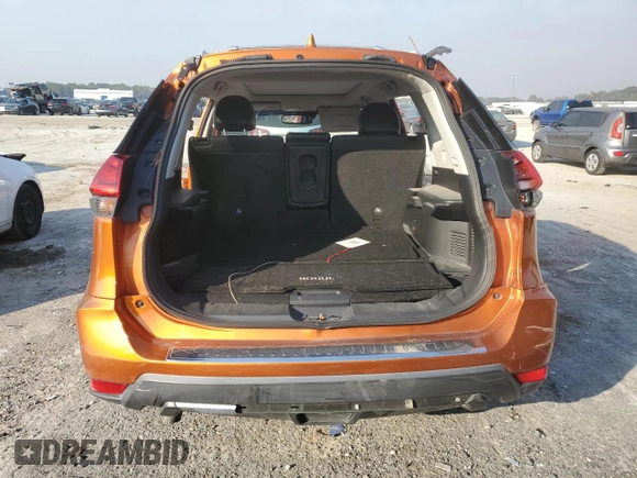 2017 Nissan Rogue SV with VIN 5N1AT2MT5HC845492, listed as a Copart auction lot 43033955 with 115,205 mi miles and Salvage Title. Bid and sale history available at carsss.com. Image 6.