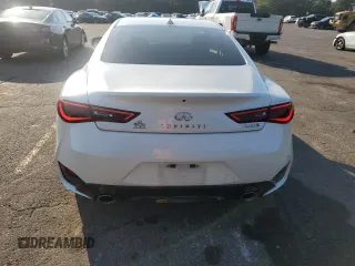 2017 Infiniti Q60 Red Sport 400 with VIN JN1FV7EK4HM611090, listed as a Copart auction lot 75608424 with 96,326 mi miles and Salvage title. Bid and sale history available at DreamBid. Image 6.