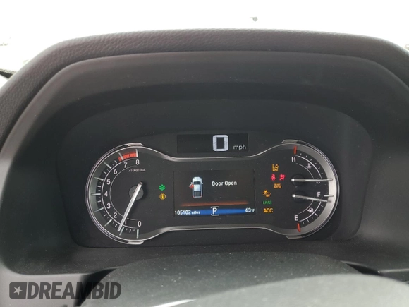 2019 Honda Ridgeline RTL-E with VIN 5FPYK3F74KB039057, listed as a Copart auction lot 57350525 with 105,102 mi miles and Salvage title. Bid and sale history available at DreamBid. Image 9.