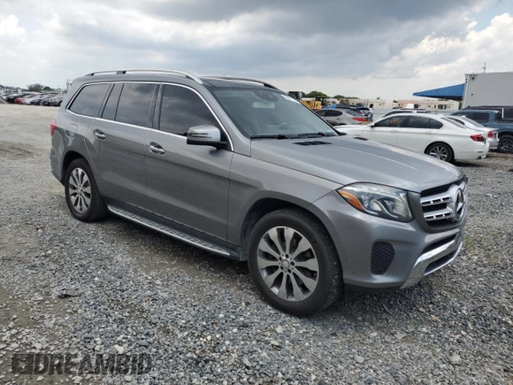 2017 Mercedes-Benz GLS 450 with VIN 4JGDF6EE5HA760790, listed as a Copart auction lot 56671104 with 91,131 mi miles and Salvage Title. Bid and sale history available at DreamBid. Image 4.