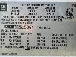 2016 Chevrolet Traverse LS with VIN 1GNKRFED2GJ236027, listed as a Copart auction lot 80802354 with 117,234 mi miles and Salvage Title. Bid and sale history available at carsss.com. Image 15.