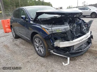 2023 Acura RDX w/Technology Package with VIN 5J8TC1H52PL008122, listed as a IAAI auction lot 41453614 with 12,071 mi miles. Bid and sale history available at carsss.com. Image 1.