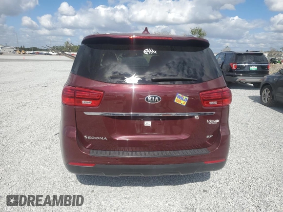 2020 Kia Sedona EX with VIN KNDMB5C11L6575173, listed as a Copart auction lot 80543714 with 34,436 mi miles and Non Repairable. Bid and sale history available at carsss.com. Image 6.