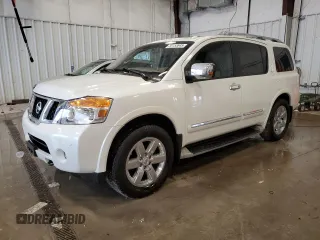 2014 Nissan Armada SV z VIN 5N1AA0NC6EN601343, wystawiony jako Copart lot #55153645 z przebiegiem 116 152 mil mil oraz Tytuł czysty. Historia ofert i sprzedaży dostępna na DreamBid. Obrazek 1.