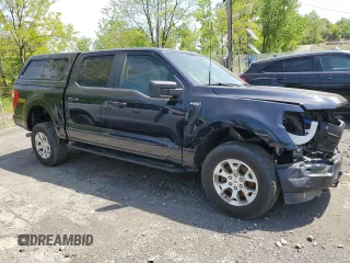 2023 Ford F-150 with VIN 1FTFW1P83PKE89261, listed as a Copart auction lot 56625325 with 9,079 mi miles and Salvage title. Bid and sale history available at DreamBid. Image 4.