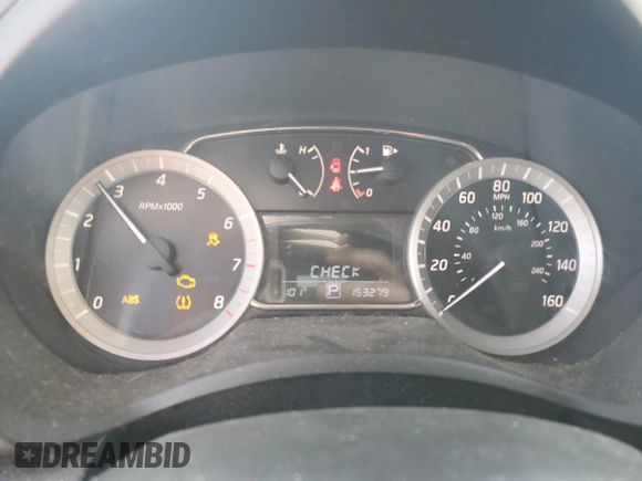 2015 Nissan Sentra S with VIN 3N1AB7AP1FY367574, listed as a Copart auction lot 75416544 with 153,279 mi miles and Salvage Title. Bid and sale history available at carsss.com. Image 9.
