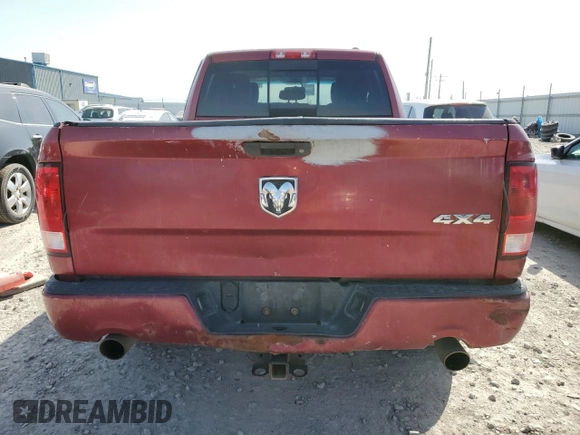 2012 Ram 1500 Sport with VIN 1C6RD7HT3CS273582, listed as a Copart auction lot 52639115 with 175,054 mi miles and Salvage title. Bid and sale history available at DreamBid. Image 6.