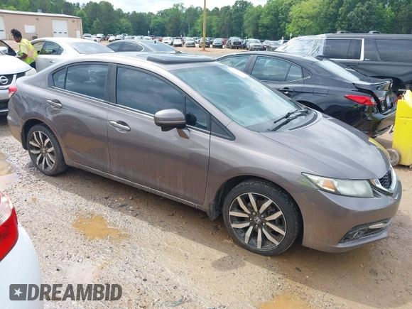 2015 Honda Civic EX-L z VIN 19XFB2F99FE029132, wystawiony jako IAAI lot #42351410 z przebiegiem 256 808 mil mil oraz . Historia ofert i sprzedaży dostępna na DreamBid. Obrazek 1.