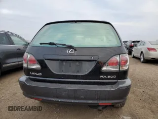 2001 Lexus RX 300 with VIN JTJHF10U610203659, listed as a Copart auction lot 41648775 with 194,629 mi miles and Salvage Title. Bid and sale history available at carsss.com. Image 6.