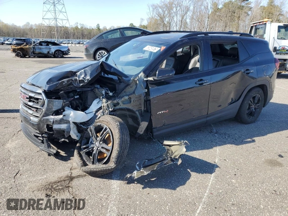 2023 GMC Terrain AT4 with VIN 3GKALYEG7PL246044, listed as a Copart auction lot 53445975 with 43,246 mi miles and Non repairable. Bid and sale history available at DreamBid. Image 1.