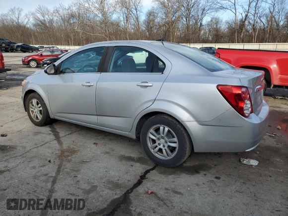 2012 Chevrolet Sonic LT with VIN 1G1JD5SH0C4231267, listed as a Copart auction lot 82848544 with 115,159 mi miles and Salvage title. Bid and sale history available at DreamBid. Image 2.