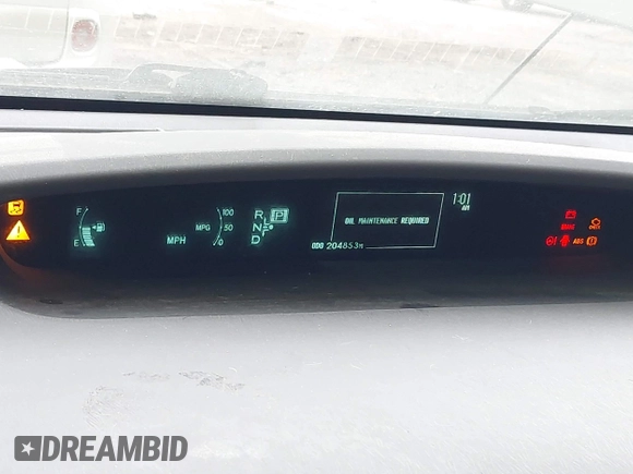 2011 Toyota Prius I with VIN JTDKN3DU5B0253021, listed as a IAAI auction lot 42098093 with 204,853 mi miles. Bid and sale history available at carsss.com. Image 7.