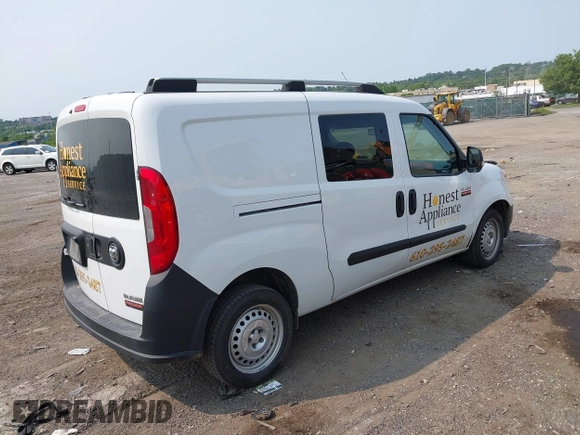 2017 Ram ProMaster City Cargo Tradesman with VIN ZFBERFAB2H6G64040, listed as a IAAI auction lot 42416318 with 140,794 mi miles and . Bid and sale history available at DreamBid. Image 4.