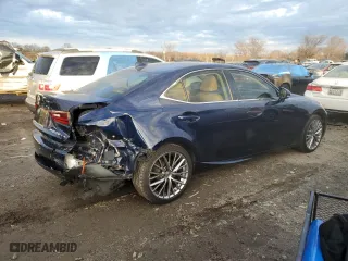2014 Lexus IS 250 with VIN JTHCF1D21E5011739, listed as a Copart auction lot 86209314 with 85,895 mi miles and Salvage Title. Bid and sale history available at carsss.com. Image 3.