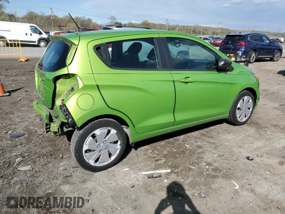 2016 Chevrolet Spark LS with VIN KL8CB6SA7GC573317, listed as a Copart auction lot 52613455 with 119,537 mi miles and Salvage Title. Bid and sale history available at carsss.com. Image 3.