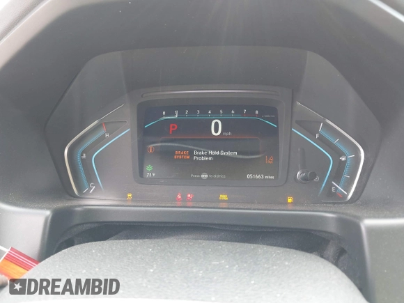 2019 Honda Odyssey EX with VIN 5FNRL6H59KB075219, listed as a IAAI auction lot 42435591 with 51,663 mi miles and . Bid and sale history available at DreamBid. Image 7.